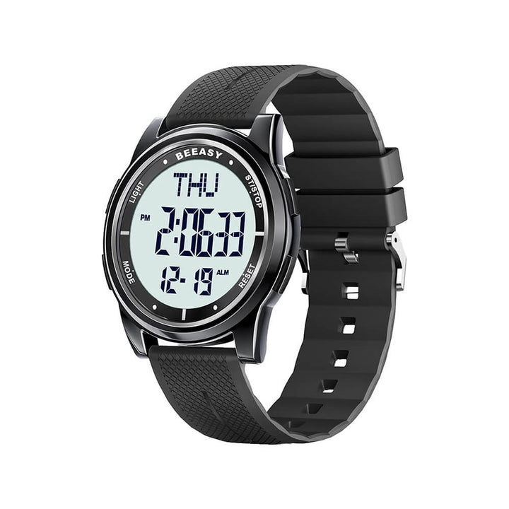Ultra-Thin Digital Waterproof Watch with Metal Case – Beeasy AW02-1