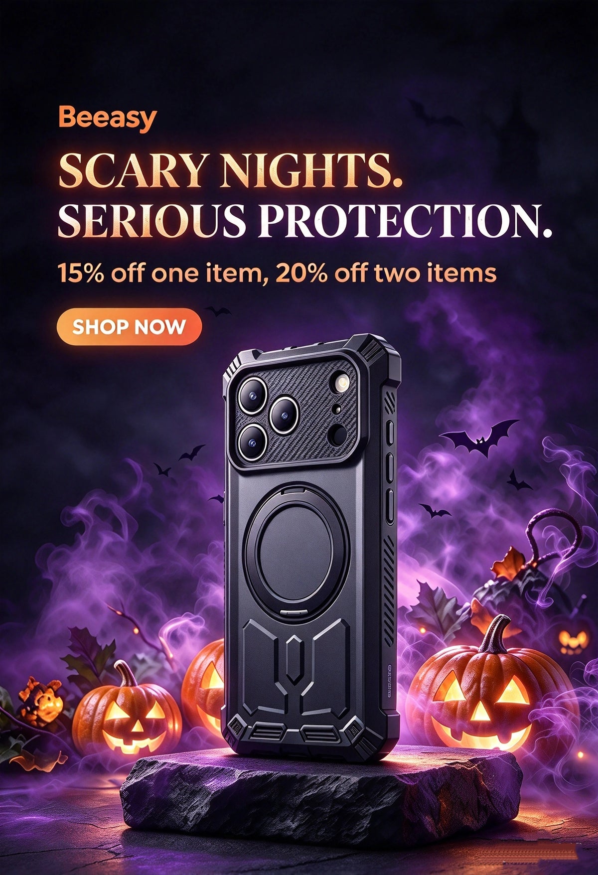 Beeasy Halloween promotion banner 