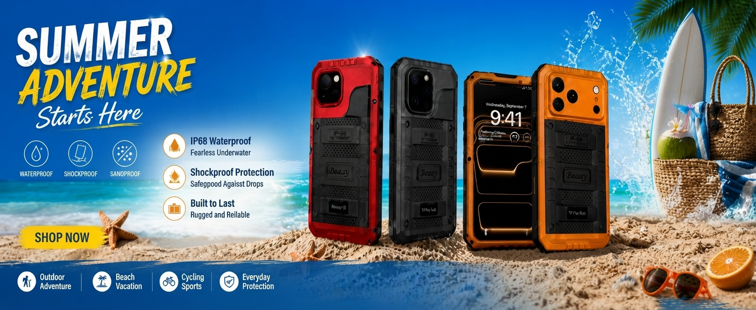 Rugged, drop-resistant, waterproof, and dustproof phone case