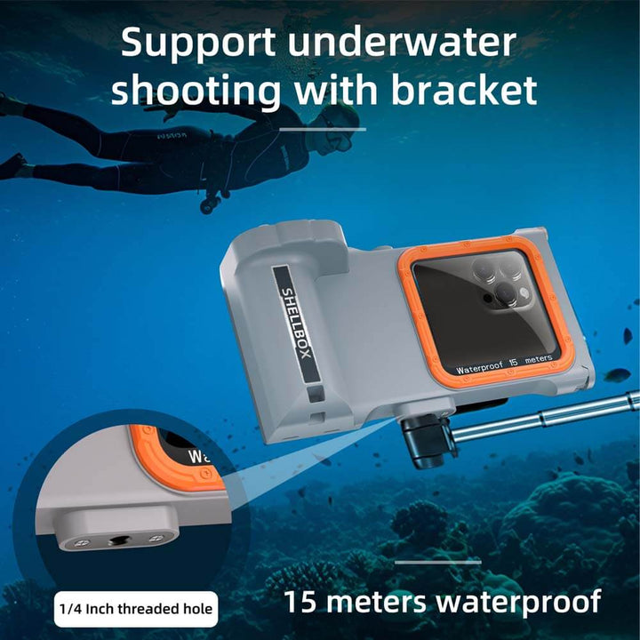 diving phone case With 50ft waterproof depth