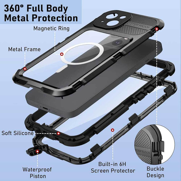 beeasy iphone 13 pro case full body waterproof case