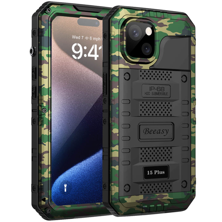 iphone 15 plus heavy duty waterproof case