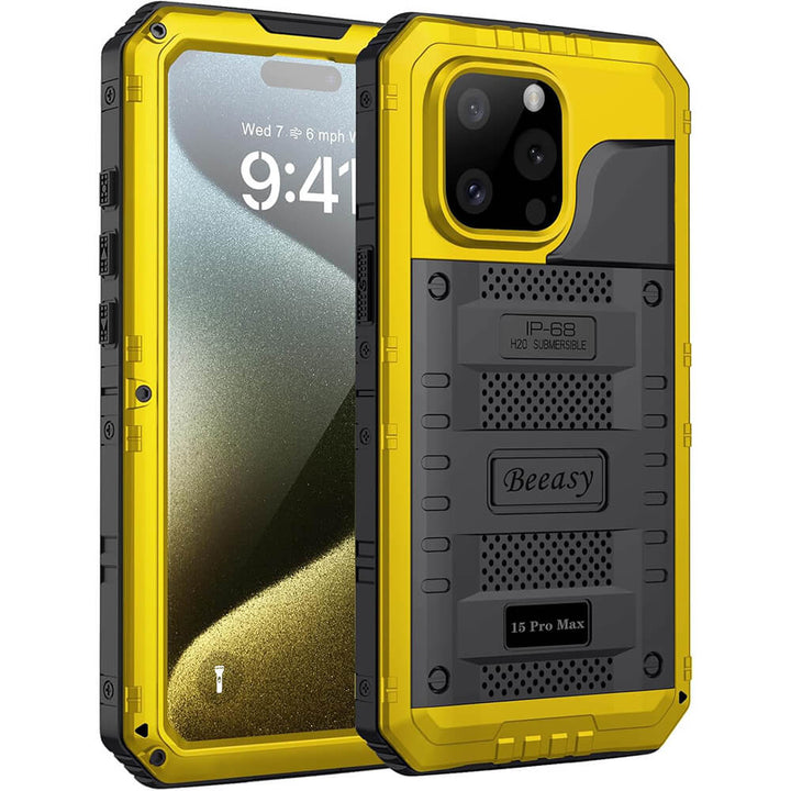 heavy duty iphone 15promax yellow case