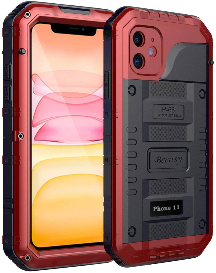 iphone11 red phone case with waterproof