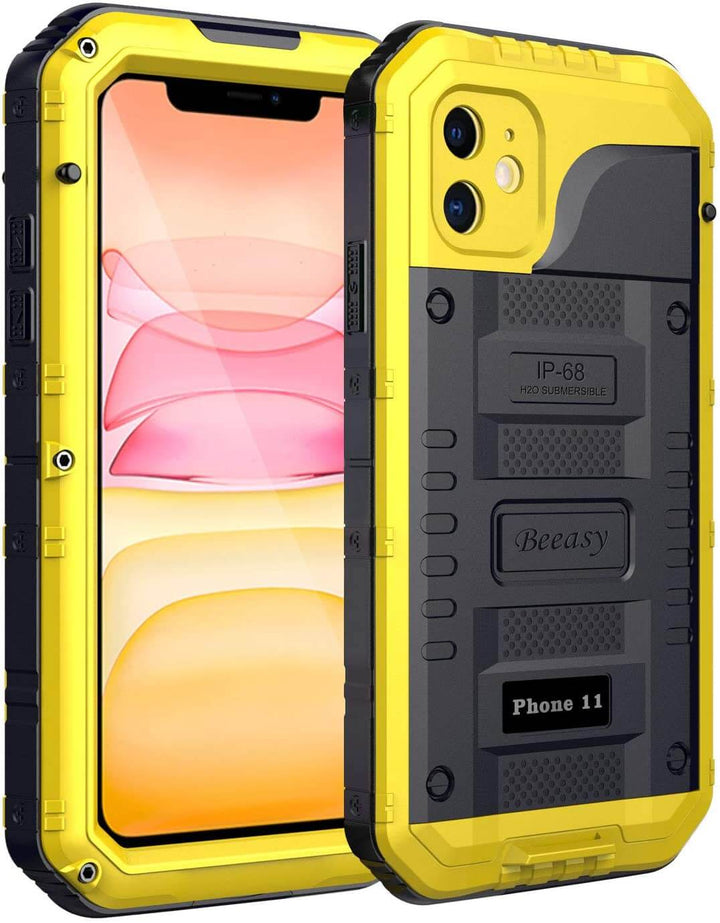 iphone11 yellow waterproof phone case