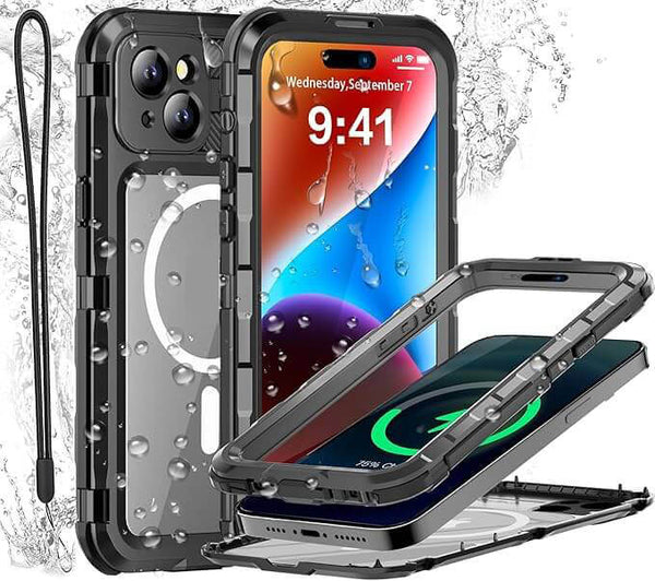 Beeasy Waterproof Cases with Magsafe for iPhone 14 Serise - Military Grade Shockproof - IP68 Waterproof