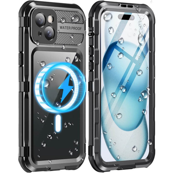 Beeasy Metal Phone Cases for iPhone 15 Serise -  IP68 Standard Water Resistant