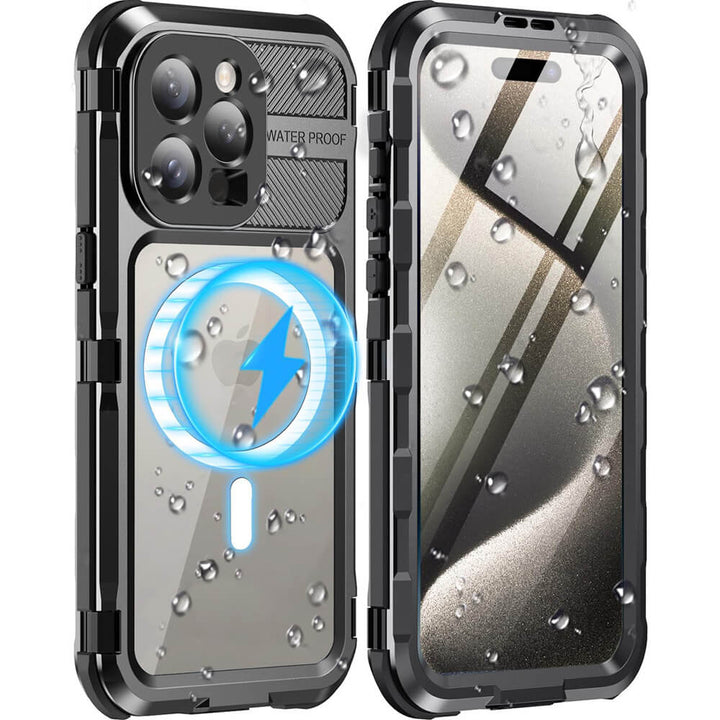 magesafe waterproof case iphone15promax black