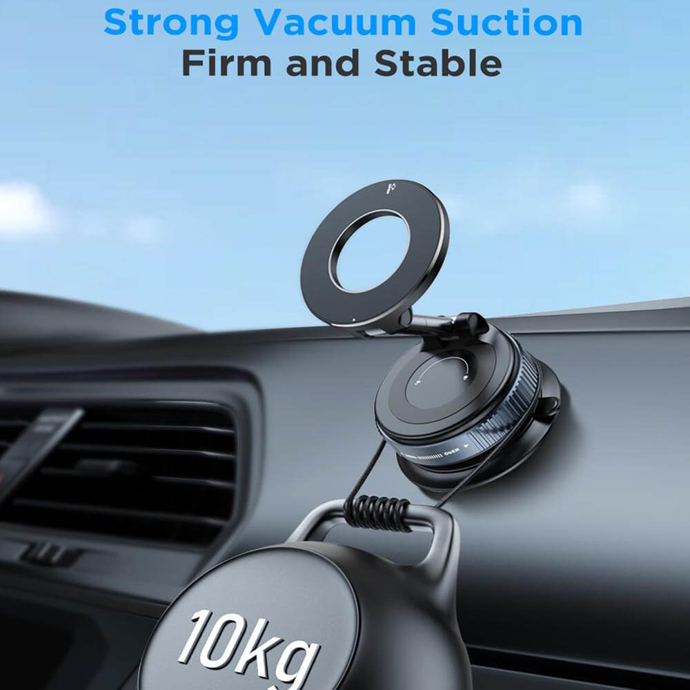 Support Magnétique Voiture Pour Téléphone - Ventouse Ultra-forte, Réglable 360°, Compatible Tous Smartphones - 13