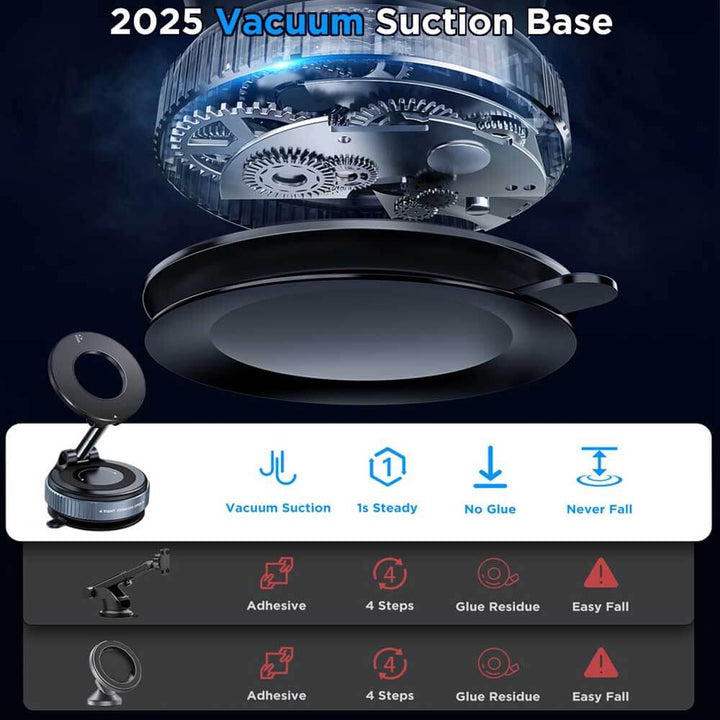 magnetic suction cup phone holder for car