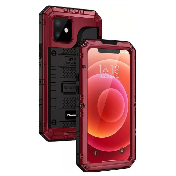 beeasy iphone 16 pro max waterproof case red