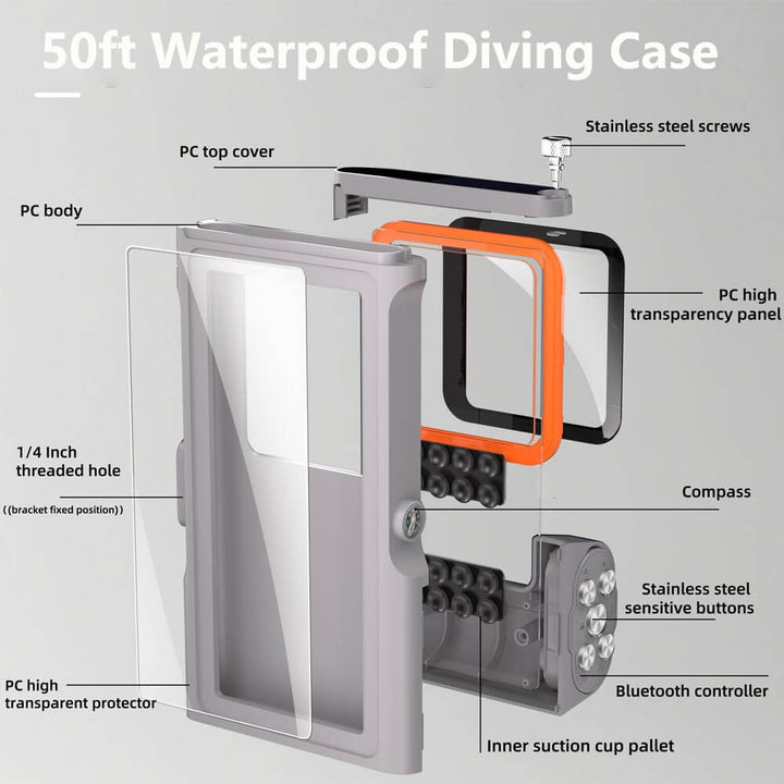 under water phone housing for photography