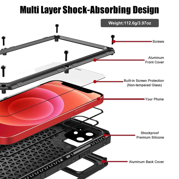 waterproof case for iphone12mini with shockproof