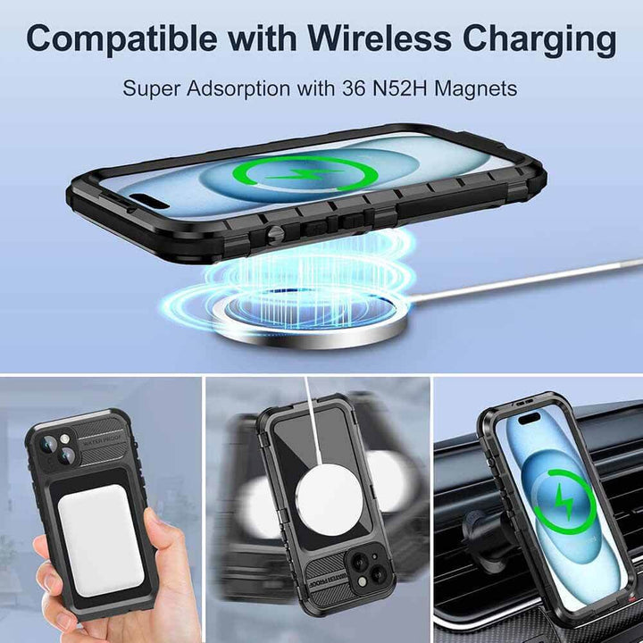  iphone 13 waterproof case with Wireless Charging